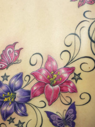 08a   Blumen   Tattoo Hamburg Skinworxx
